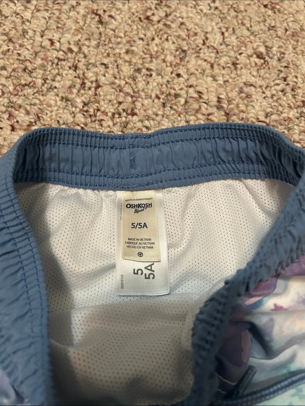 Kids Cloud Print Swim Shorts